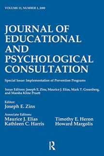 9780805897562-0805897569-Implementation of Prevention Programs (Journal of Educational and Psychological Consultation)