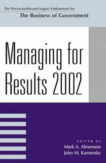 9780742513525-0742513521-Managing For Results 2002 (IBM Center for the Business of Government)