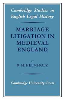 9780521035620-0521035627-Marriage Litigation in Medieval England (Cambridge Studies in English Legal History)