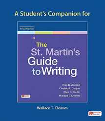 9781319408787-1319408788-A Student's Companion for The St. Martin's Guide to Writing