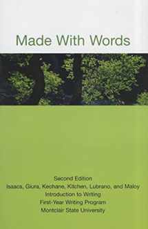 9780312698690-0312698690-Made with Words: Introduction to Writing First-Year Writing Program Montclair State University (Bedford Select Readers)