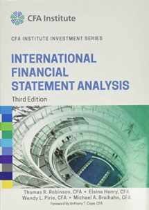 9781118999479-1118999479-International Financial Statement Analysis (CFA Institute Investment Series)