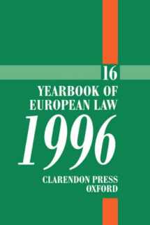 9780198764991-0198764995-Yearbook of European Law: Volume 16: 1996