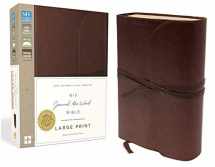 9780310445630-0310445639-NIV, Journal the Word Bible, Large Print, Premium Leather, Brown: Reflect on Your Favorite Verses