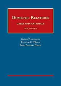 9781634608855-1634608852-Domestic Relations, Cases and Materials (University Casebook Series)