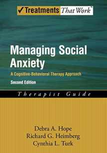 9780195336689-0195336682-Managing Social Anxiety,Therapist Guide, 2nd Edition: A Cognitive-Behavioral Therapy Approach (Treatments That Work)