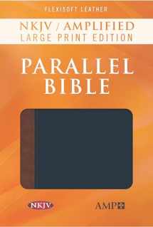 9781683071518-1683071514-NKJV Amplified Parallel Bible (Flexisoft, Blue/Brown)