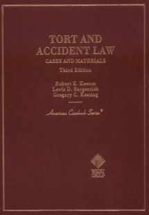 9780314211439-0314211438-Cases and Materials on Tort and Accident Law (American Casebook Series)