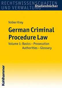 9783170184091-3170184091-German Criminal Procedure Law: Volume 1: Basics - Prosecution Authorities - Glossary (Studienbucher Rechtswissenschaft) (German Edition)