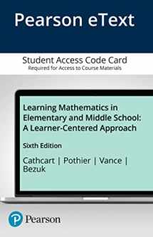 9780133824698-0133824691-Learning Mathematics in Elementary and Middle School: A Learner-Centered Approach -- Enhanced Pearson eText