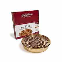 9780805485684-0805485686-Broadman Church Supplies RemembranceWare Communion Tray & Disk, Brass, Holds 40 Cups