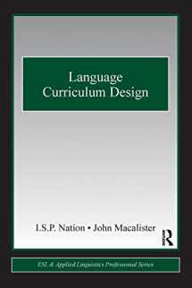 9780415806060-0415806062-Language Curriculum Design (ESL & Applied Linguistics Professional Series)