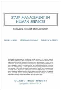 9780398055479-0398055475-Staff Management in Human Services: Behavioral Research and Applications