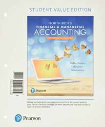 9780134642864-0134642864-Horngren's Financial & Managerial Accounting, The Financial Chapters, Student Value Edition Plus MyLab Accounting with Pearson eText -- Access Card Package