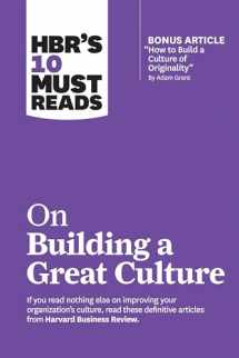 9781633698062-1633698068-HBR's 10 Must Reads on Building a Great Culture (with bonus article "How to Build a Culture of Originality" by Adam Grant)