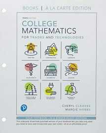 9780135229941-0135229944-College Mathematics for Trades and Technologies Books a la Carte Edition Plus MyLabMath -- 24 Month Title-Specific Access Card Package