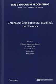 9781605116129-1605116122-Compound Semiconductor Materials and Devices: Volume 1635 (MRS Proceedings)