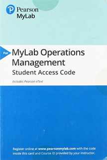 9780135225899-0135225892-Operations Management: Sustainability and Supply Chain Management -- MyLab Operations Management with Pearson eText Access Code