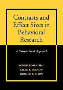 9780521659802-0521659809-Contrasts and Effect Sizes in Behavioral Research: A Correlational Approach