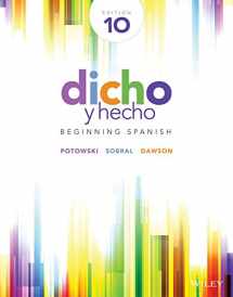 9781119035336-1119035333-Dicho y hecho: Beginning Spanish 10e + WileyPLUS Registration Card