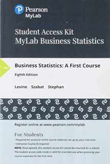 9780135443026-0135443024-Business Statistics: A First Course -- MyLab Statistics with Pearson eText Access Code