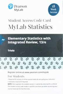 9780135900888-0135900883-MyLab Statistics with Pearson eText -- 18 Week Standalone Access Card -- for Elementary Statistics with Integrated Review