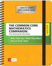 9781483381602-1483381609-The Common Core Mathematics Companion: The Standards Decoded, Grades 3-5: What They Say, What They Mean, How to Teach Them (Corwin Mathematics Series)