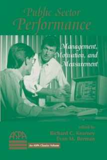 9780813368283-0813368286-Public Sector Performance: Management, Motivation, And Measurement (Classics on Cassette)