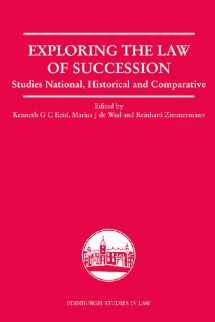 9780748632909-0748632905-Exploring the Law of Succession: Studies National, Historical and Comparative (Edinburgh Studies in Law)