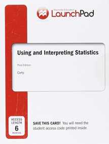 9781319029241-1319029248-LaunchPad for Using and Interpreting Statistics (1-Term Access)