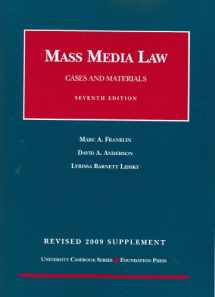 9781599417936-1599417936-Mass Media Law, Cases and Materials, 7th, Revised 2009 Supplement (University Casebook)