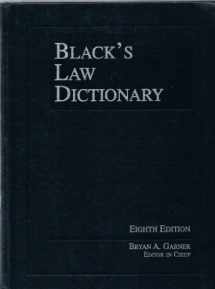 9780314151995-0314151990-Black's Law Dictionary, 8th Edition (BLACK'S LAW DICTIONARY (STANDARD EDITION))