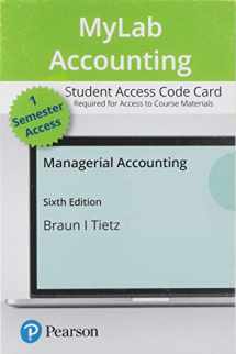 9780135863800-0135863805-Managerial Accounting -- MyLab Accounting with Pearson eText Access Code