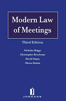 9781846615542-1846615542-Modern Law of Meetings: Third Edition