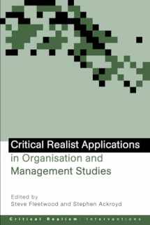 9780415345101-0415345103-Critical Realist Applications in Organisation and Management Studies (Ontological Explorations (Routledge Critical Realism))