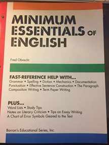 9780812015225-0812015223-Minimum Essentials of English