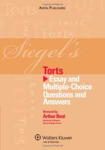 9780735578876-0735578877-Siegel's Torts: Essay and Multiple-Choice Questions and Answers
