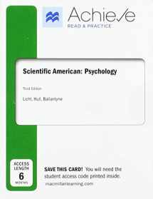 9781319237196-1319237193-Achieve Read & Practice for Scientific American: Psychology (1-Term Access)