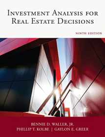 9781475484175-1475484178-Dearborn Investment Analysis for Real Estate Decisions, Comprehensive Guide on Real Estate Investing, 9th Edition (Paperback)