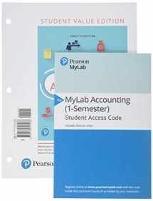 9780134833156-0134833155-Financial Accounting, Student Value Edition Plus MyLab Accounting with Pearson eText -- Access Card Package