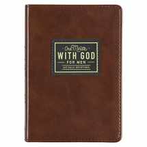 9781642728422-164272842X-One Minute with God for Men 365 Devotions, Brown Faux Leather Flexcover