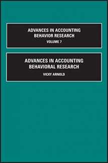 9780762311170-0762311177-Advances in Accounting Behavioral Research (Advances in Accounting Behavioral Research, 7)