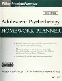 9781119246244-1119246245-Adolescent Psychotherapy Homework Planner, 5th Edition (Wiley PracticePlanners)