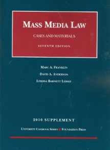 9781599418025-1599418029-Mass Media Law, Cases and Materials, 7th, 2010 Supplement