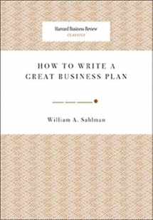 9781422121429-1422121429-How to Write a Great Business Plan (Harvard Business Review Classics)
