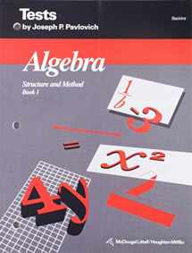 9780395591215-039559121X-Algebra Structure and Method, Book 1, Tests, Blackline