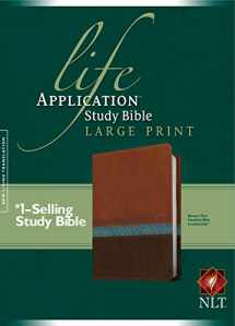 9781496417886-1496417887-NLT Life Application Study Bible, Second Edition, Large Print (Red Letter, LeatherLike, Heather Blue/Brown/Tan)