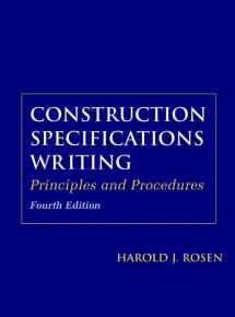 9780471190325-0471190322-Construction Specifications Writing: Principles and Procedures