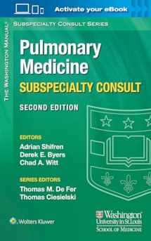 9781451114171-1451114176-The Washington Manual Pulmonary Medicine Subspecialty Consult (The Washington Manual Subspecialty Consult Series)