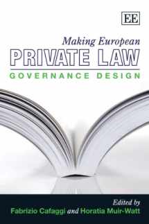 9780857930033-0857930036-Making European Private Law: Governance Design